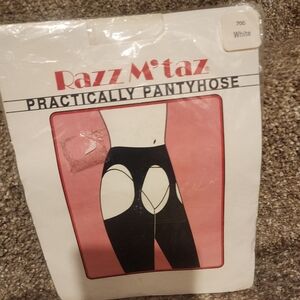 Razz M'taz Practically Pantyhose White